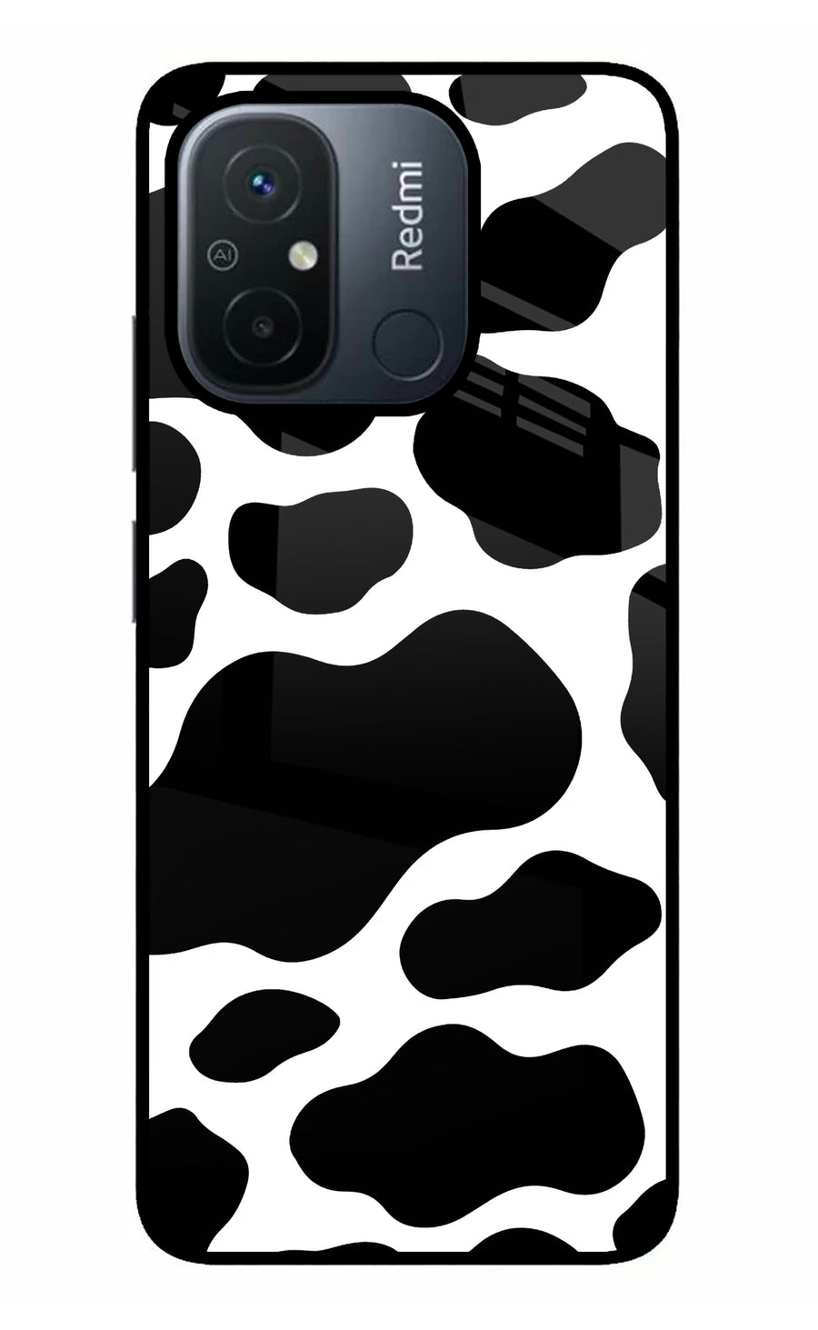 Cow Spots Redmi 12C Back Cover, Metal case