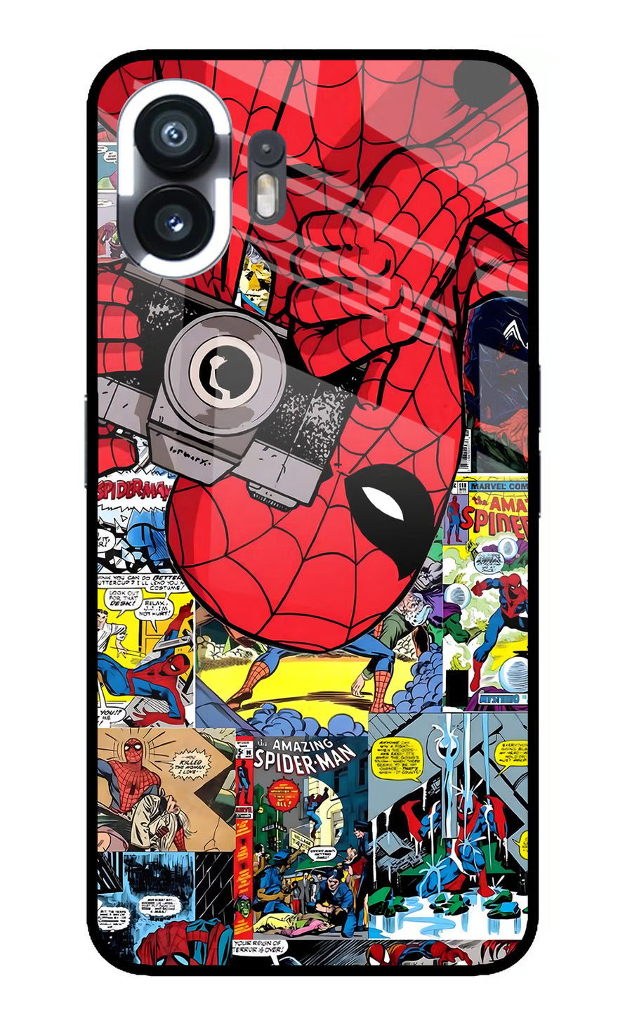 Spider Man Nothing Phone 2 Back Cover, Metal case