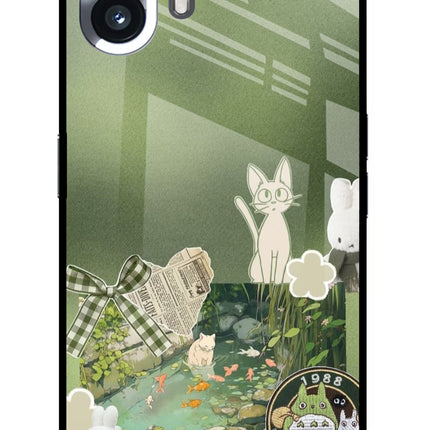 Aesthetic anime Nothing Phone 2 Metal Case Back Cover by Casekaro