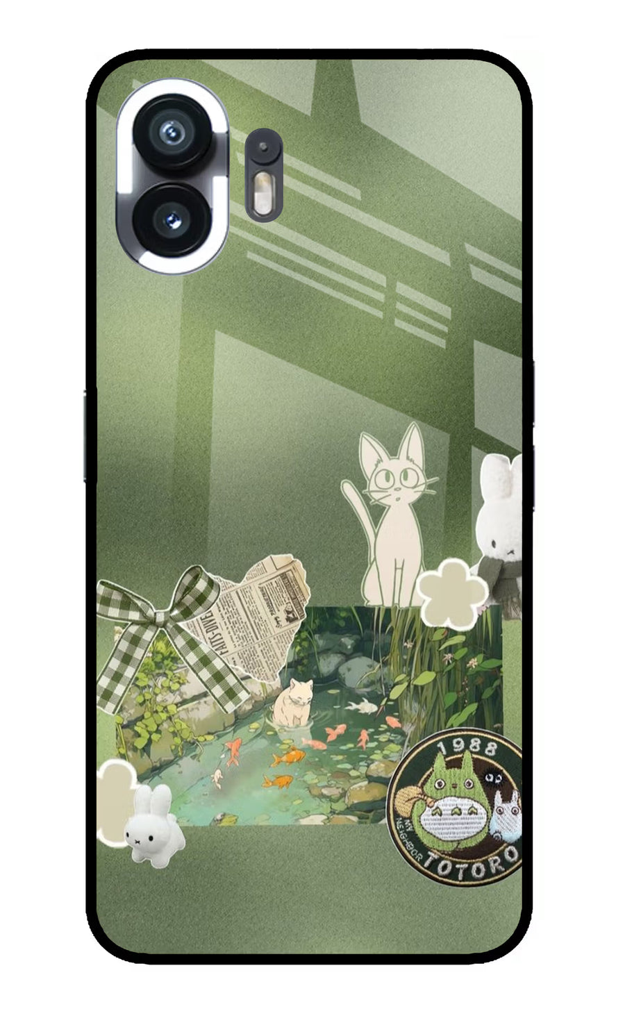 Aesthetic anime Nothing Phone 2 Back Cover, Metal case