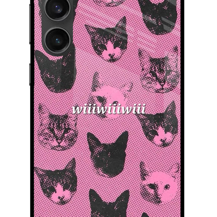 Pink Cats Samsung S23 FE 5G Metal Case Back Cover by Casekaro