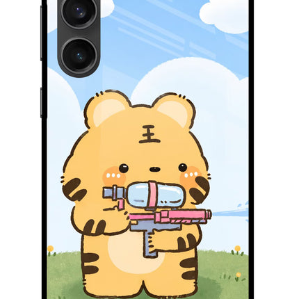 Tiger Treat Samsung S23 FE 5G Metal Case Back Cover by Casekaro