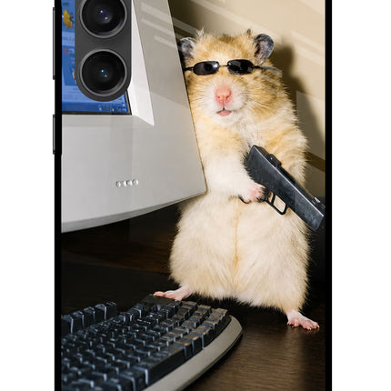Hacker Hamster Samsung S23 FE 5G Metal Case Back Cover by Casekaro