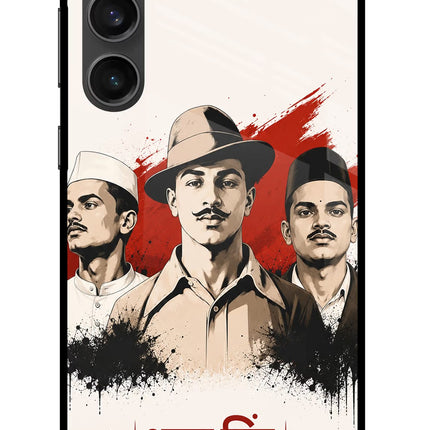 Bhagat Singh Trio Samsung S23 FE 5G Metal Case Back Cover by Casekaro