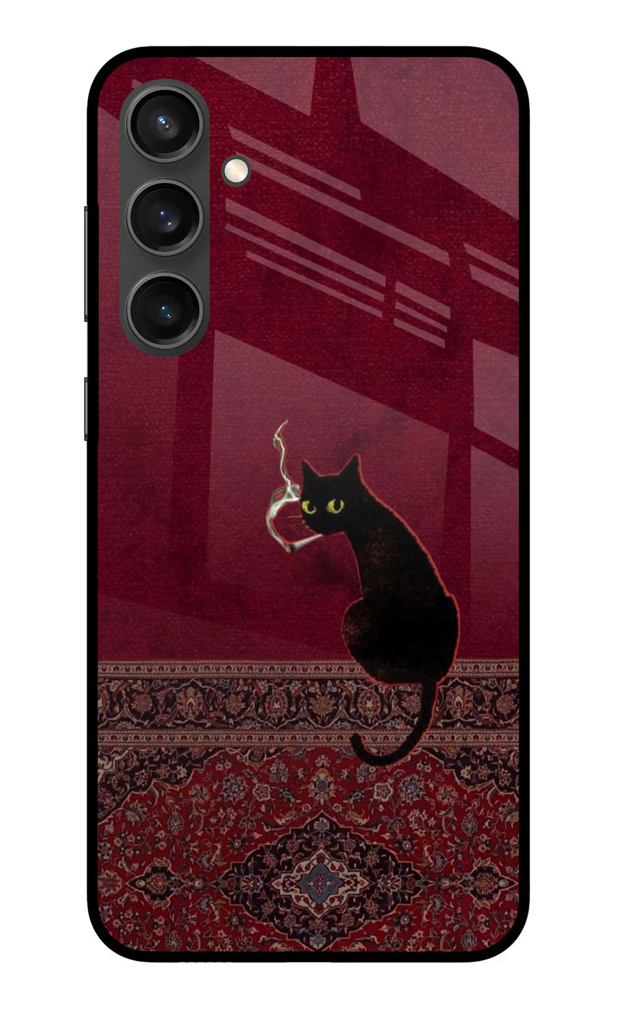 Midnight Cat Samsung S23 FE 5G Back Cover, Metal case