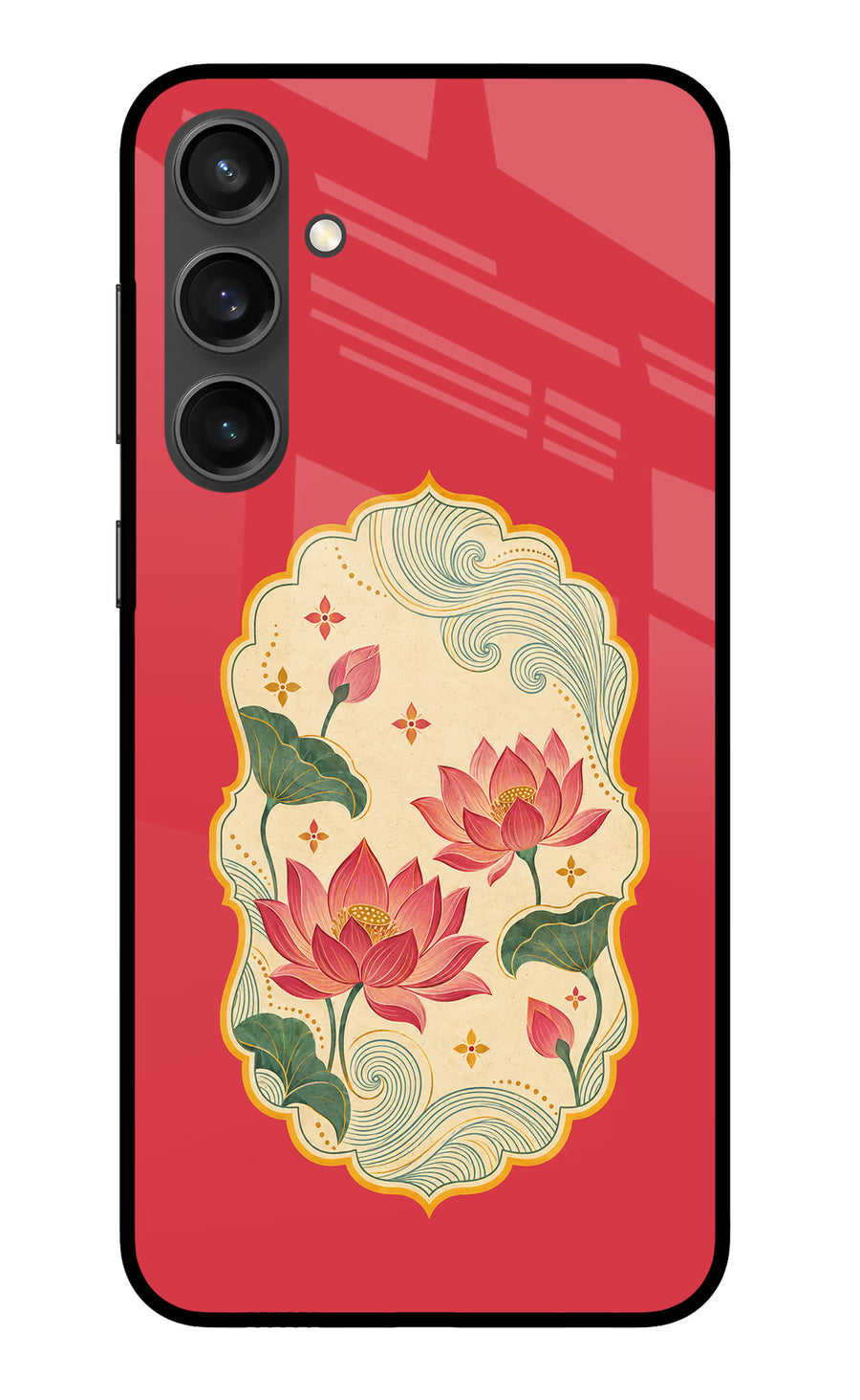 Pink Lotus Samsung S23 FE 5G Back Cover, Metal case