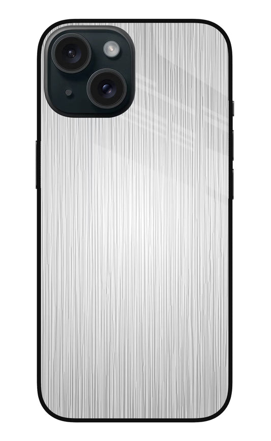 Wooden Grey Texture iPhone 15 Metal Case