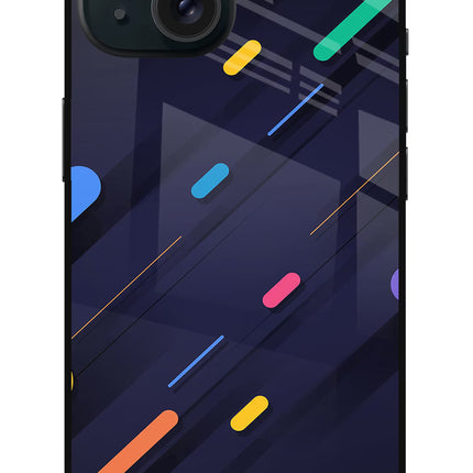 Abstract Design iPhone 15 Metal Case