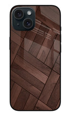 Wooden Texture Design iPhone 15 Metal Case