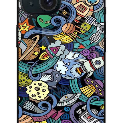 Space Abstract iPhone 15 Metal Case