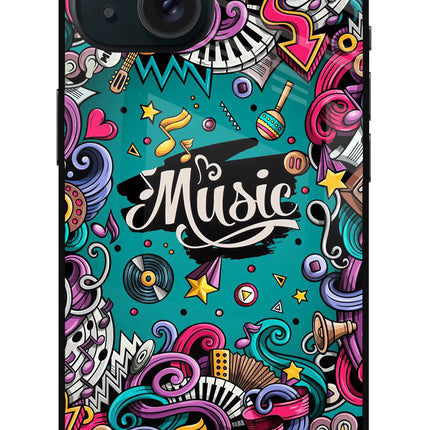 Music Graffiti iPhone 15 Metal Case