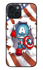 Captain America iPhone 15 Metal Case