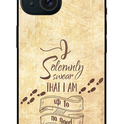 I Solemnly swear that i up to no good iPhone 15 Metal Case