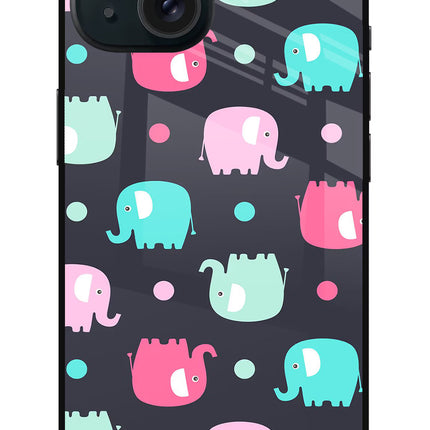 Elephants iPhone 15 Metal Case
