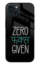 Zero Fucks Given iPhone 15 Metal Case