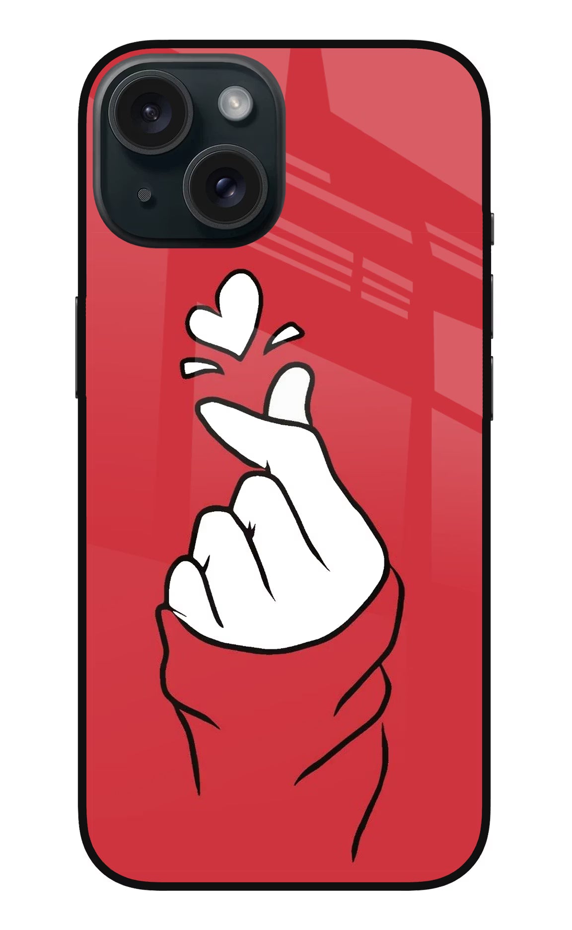 Korean Love Sign iPhone 15 Metal Case