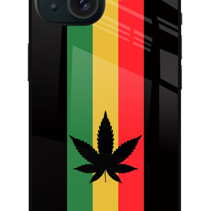 Weed Flag iPhone 15 Metal Case