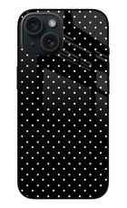 White Dots iPhone 15 Metal Case