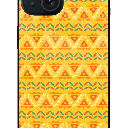 Tribal Pattern iPhone 15 Metal Case