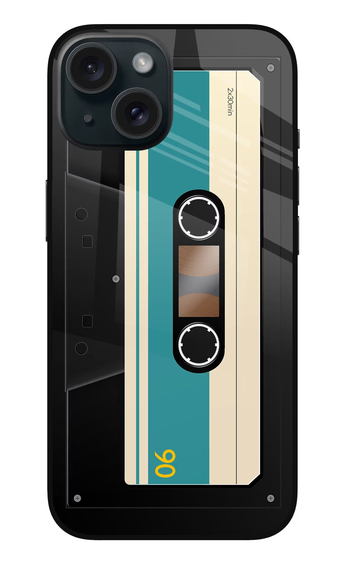 Cassette iPhone 15 Metal Case