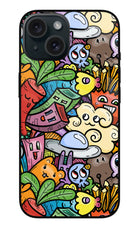 Veggie Doodle iPhone 15 Metal Case