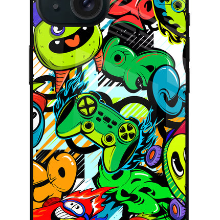 Game Doodle iPhone 15 Metal Case