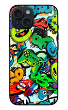 Game Doodle iPhone 15 Metal Case