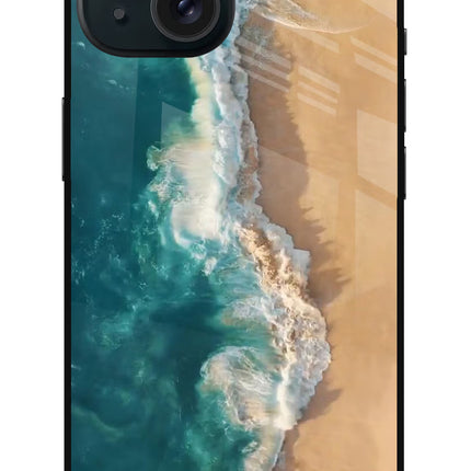 Ocean Beach iPhone 15 Metal Case Back Cover by Casekaro