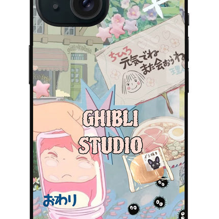 Studio Ghibli iPhone 15 Metal Case Back Cover by Casekaro