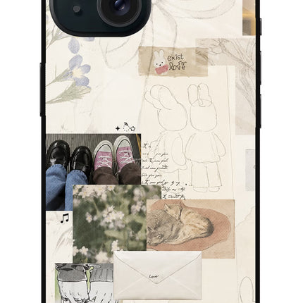 Soft Aesthetic iPhone 15 Metal Case Back Cover by Casekaro