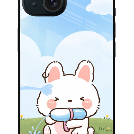 Bunny Treat iPhone 15 Metal Case Back Cover by Casekaro