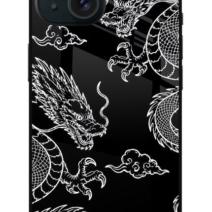 Twin Dragons iPhone 15 Plus Metal Case Back Cover by Casekaro