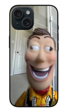 Side Eye Woody iPhone 15 Plus Metal Case Back Cover by Casekaro