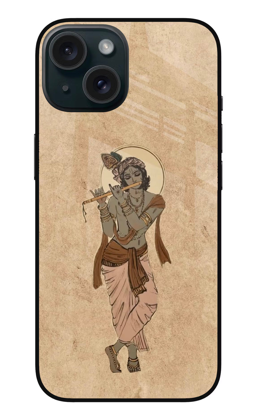 Krishna iPhone 15 Plus Back Cover, Metal case