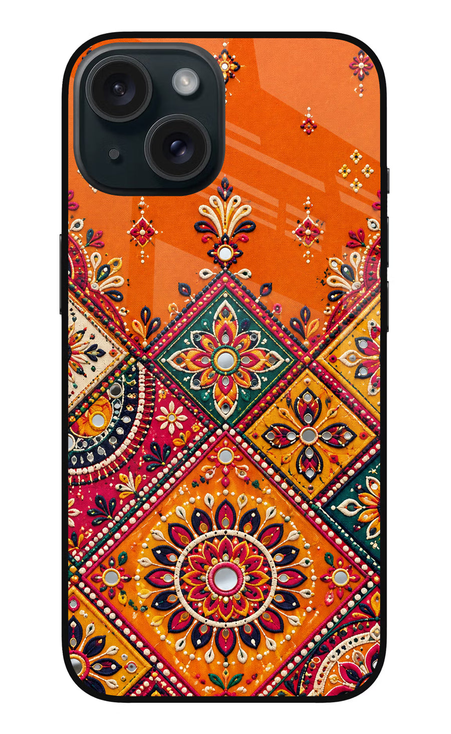 Kutch Glow iPhone 15 Plus Back Cover, Metal case