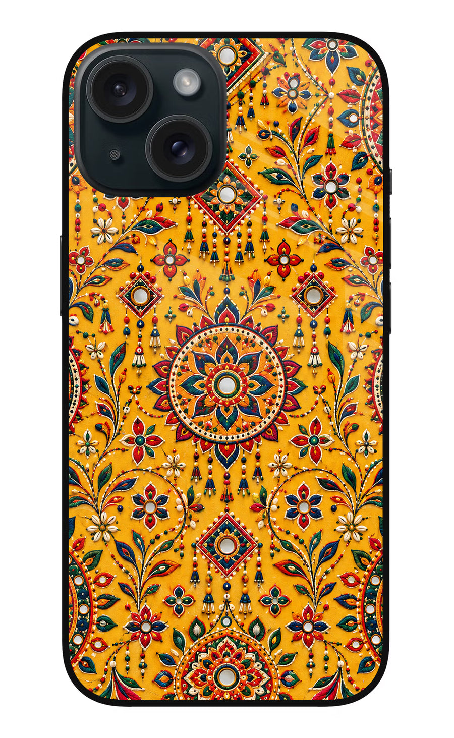 Sunlit Aura iPhone 15 Plus Back Cover, Metal case