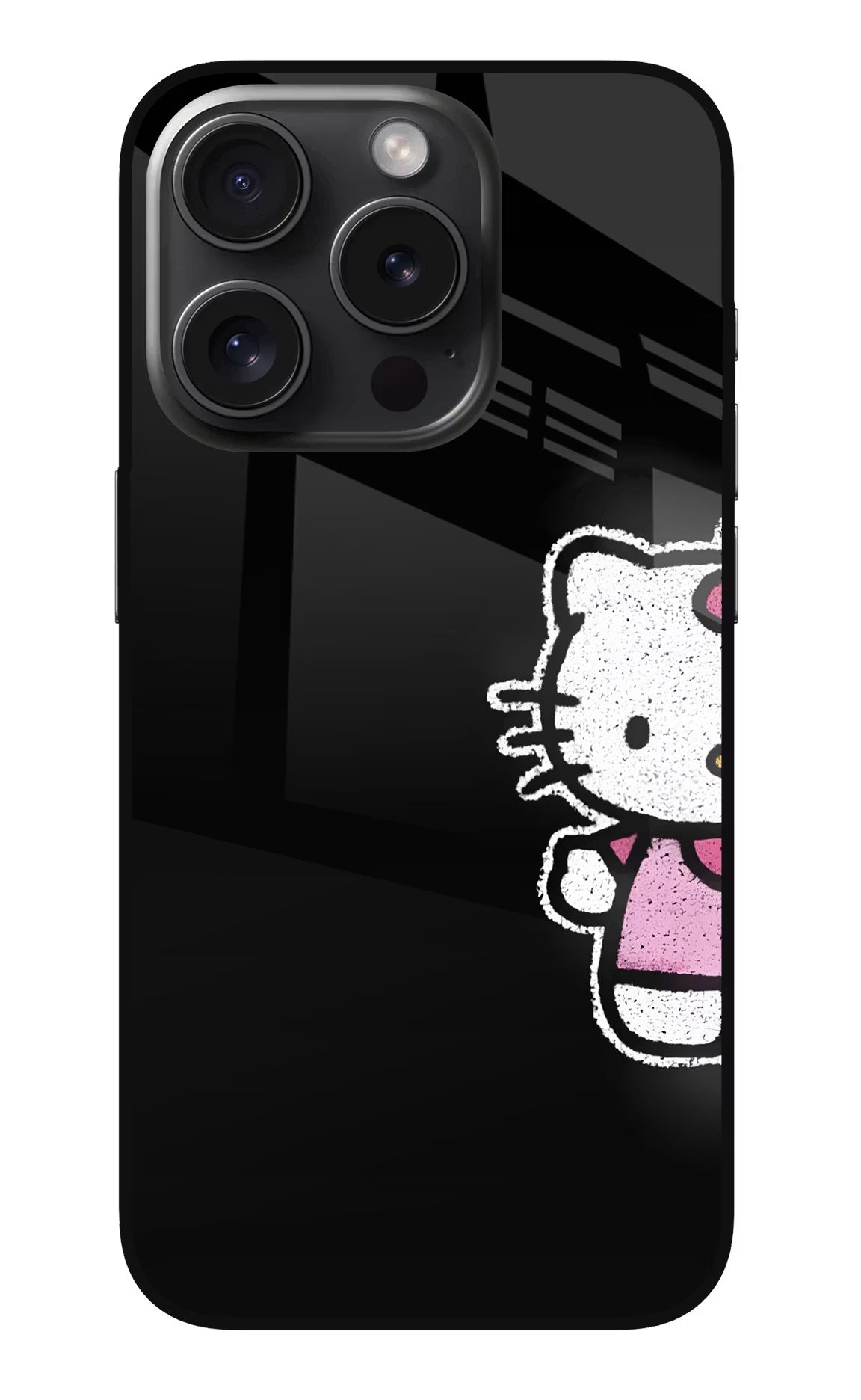 Kitty Charm iPhone 15 Pro Metal Case Back Cover by Casekaro