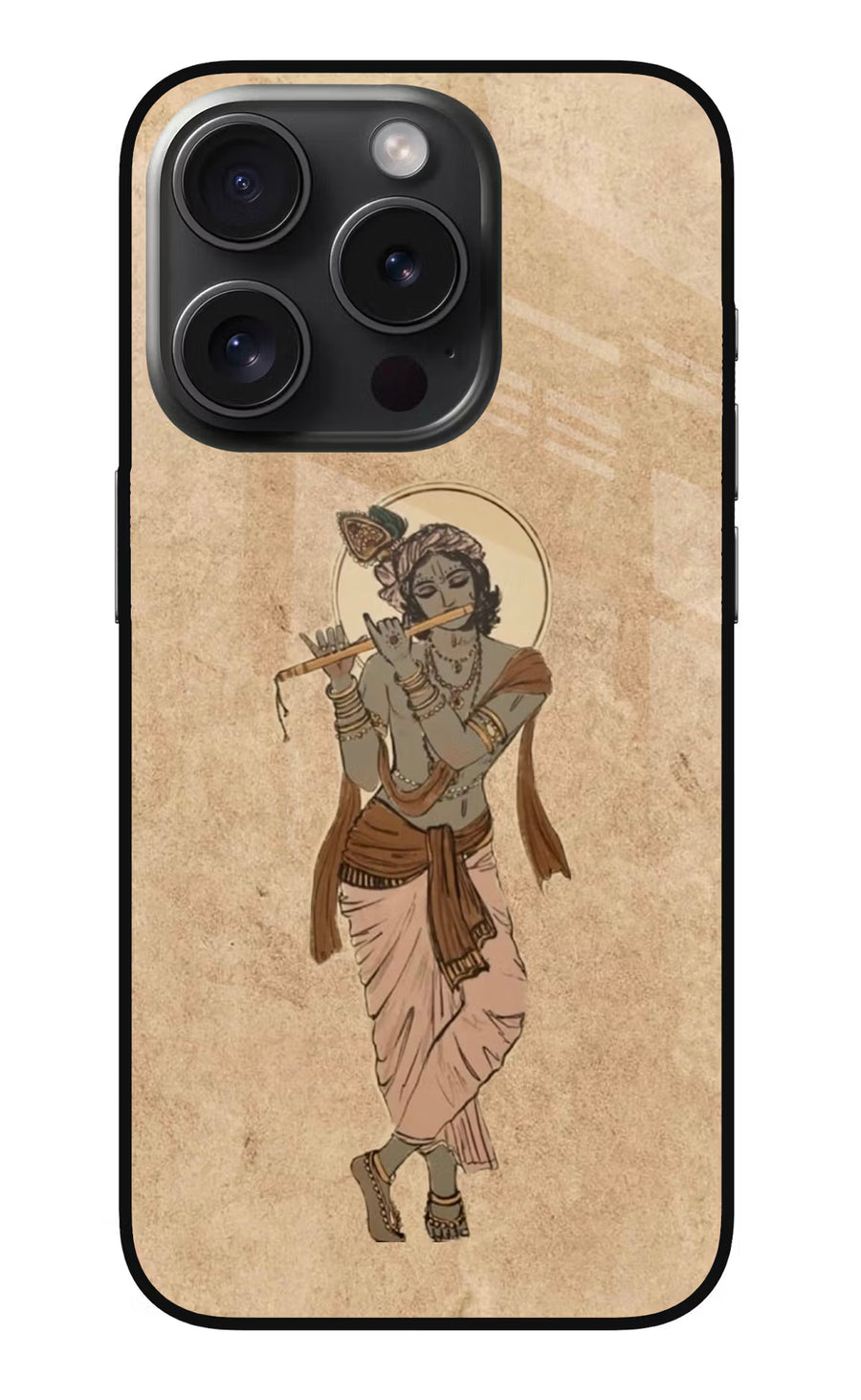 Krishna iPhone 15 Pro Back Cover, Metal case