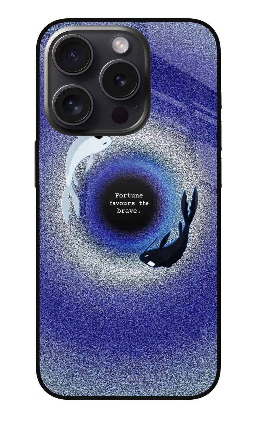 Dark Koi iPhone 15 Pro Back Cover, Metal case