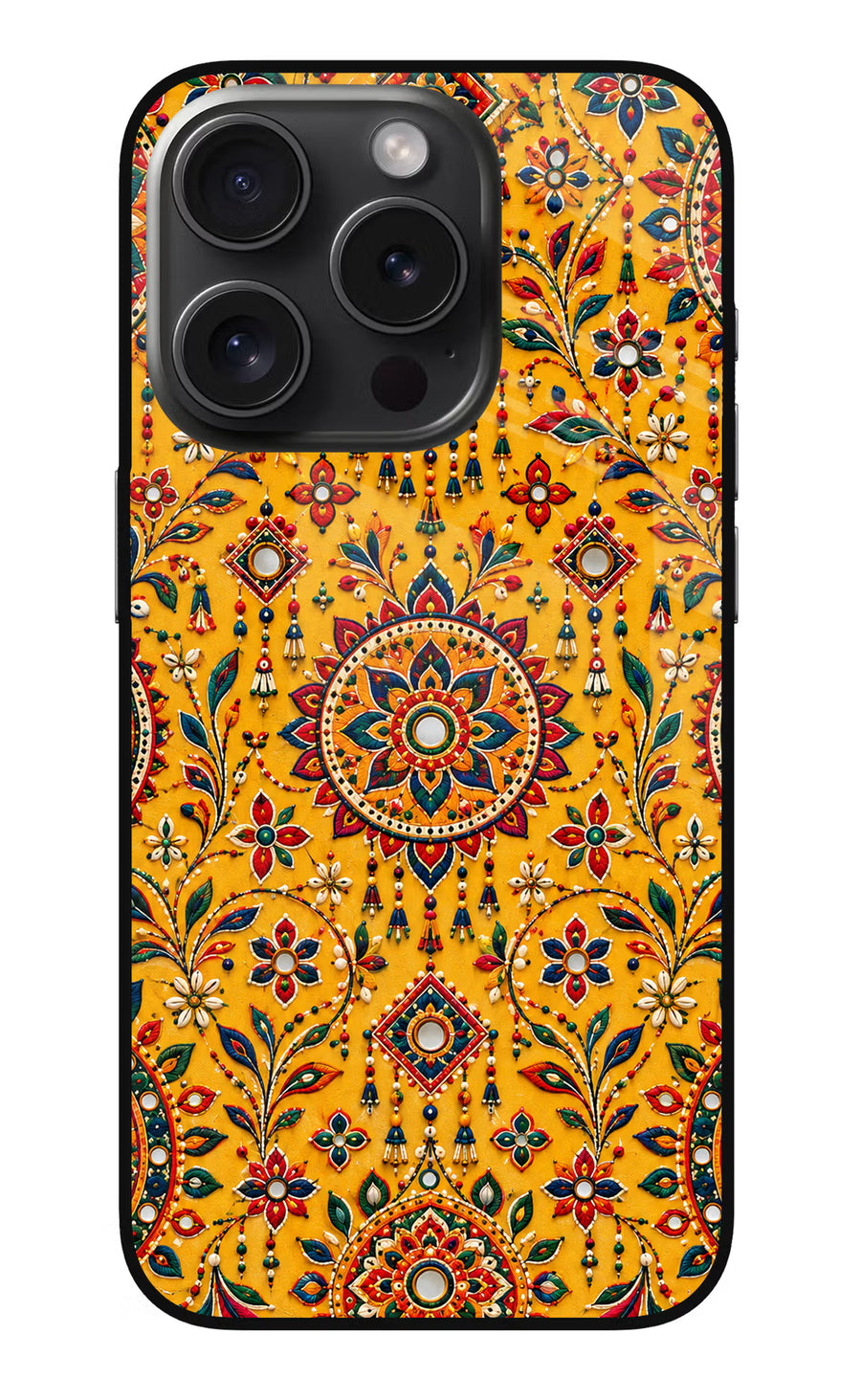 Sunlit Aura iPhone 15 Pro Back Cover, Metal case