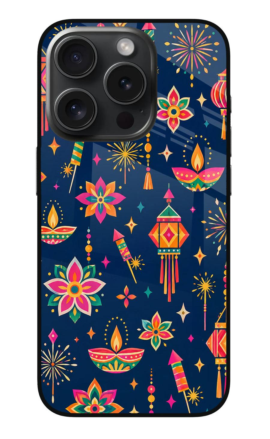 Festive Pop iPhone 15 Pro Back Cover, Metal case