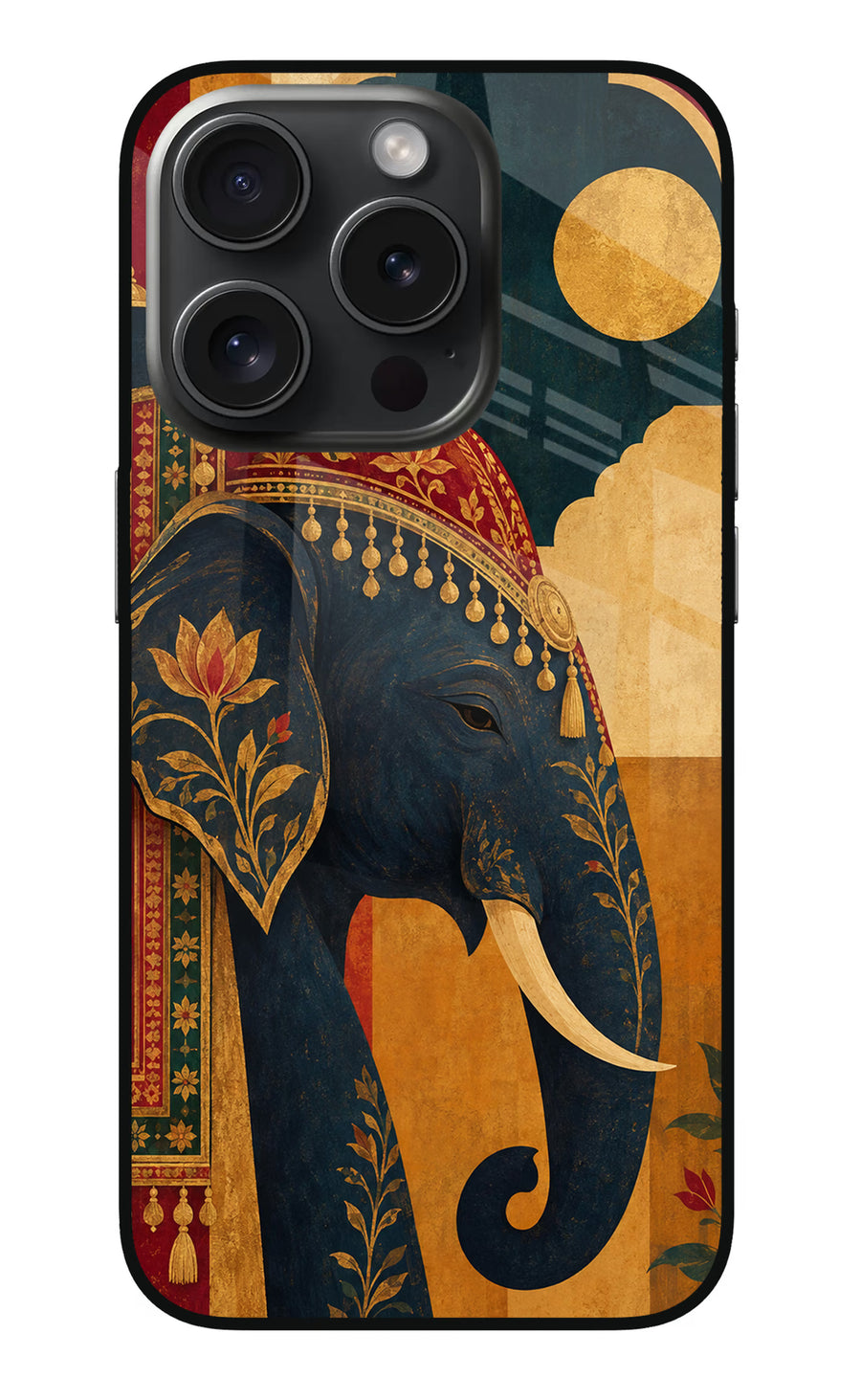 Royal Elephant iPhone 15 Pro Back Cover, Metal case