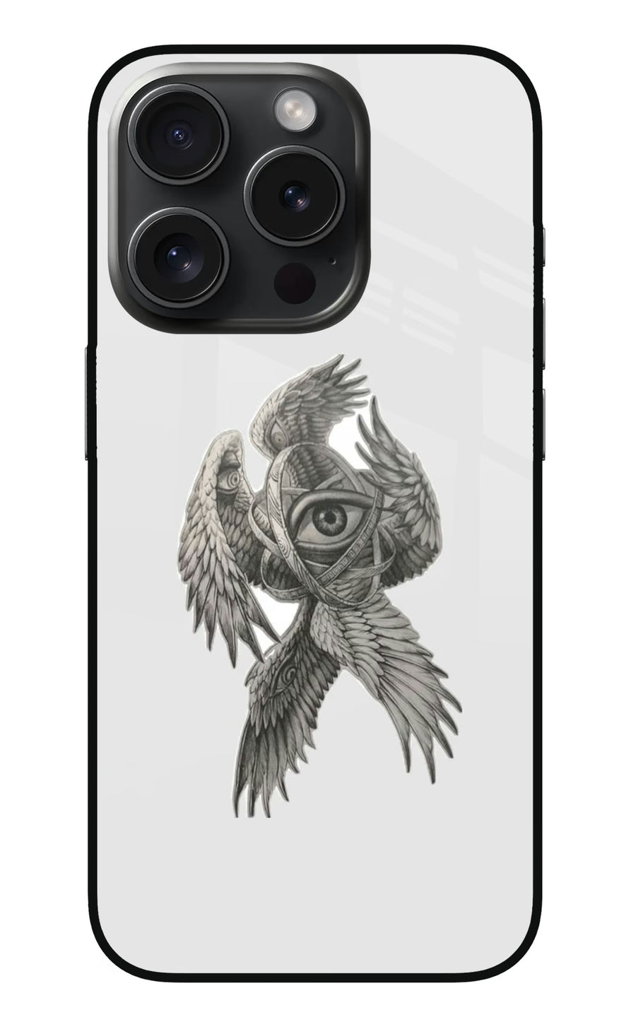 Accurate Angel iPhone 15 Pro Back Cover, Metal case