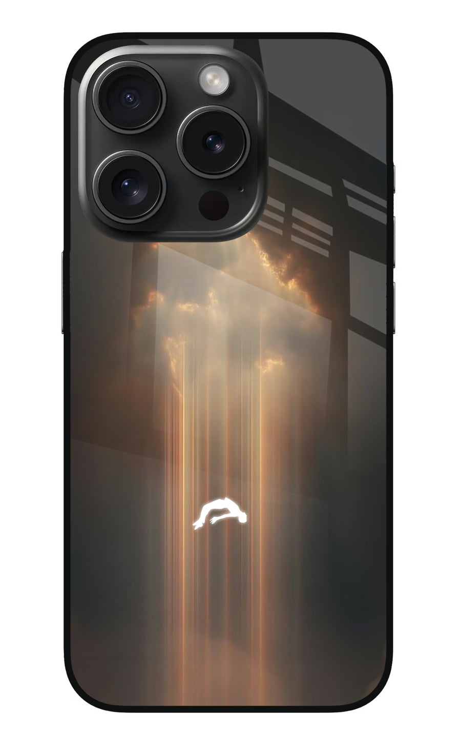 Heavenly Beam iPhone 15 Pro Back Cover, Metal case