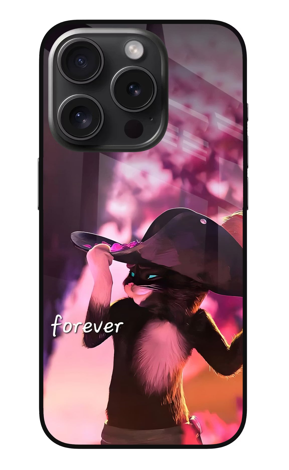 Forever Cat iPhone 15 Pro Max Metal Case Back Cover by Casekaro