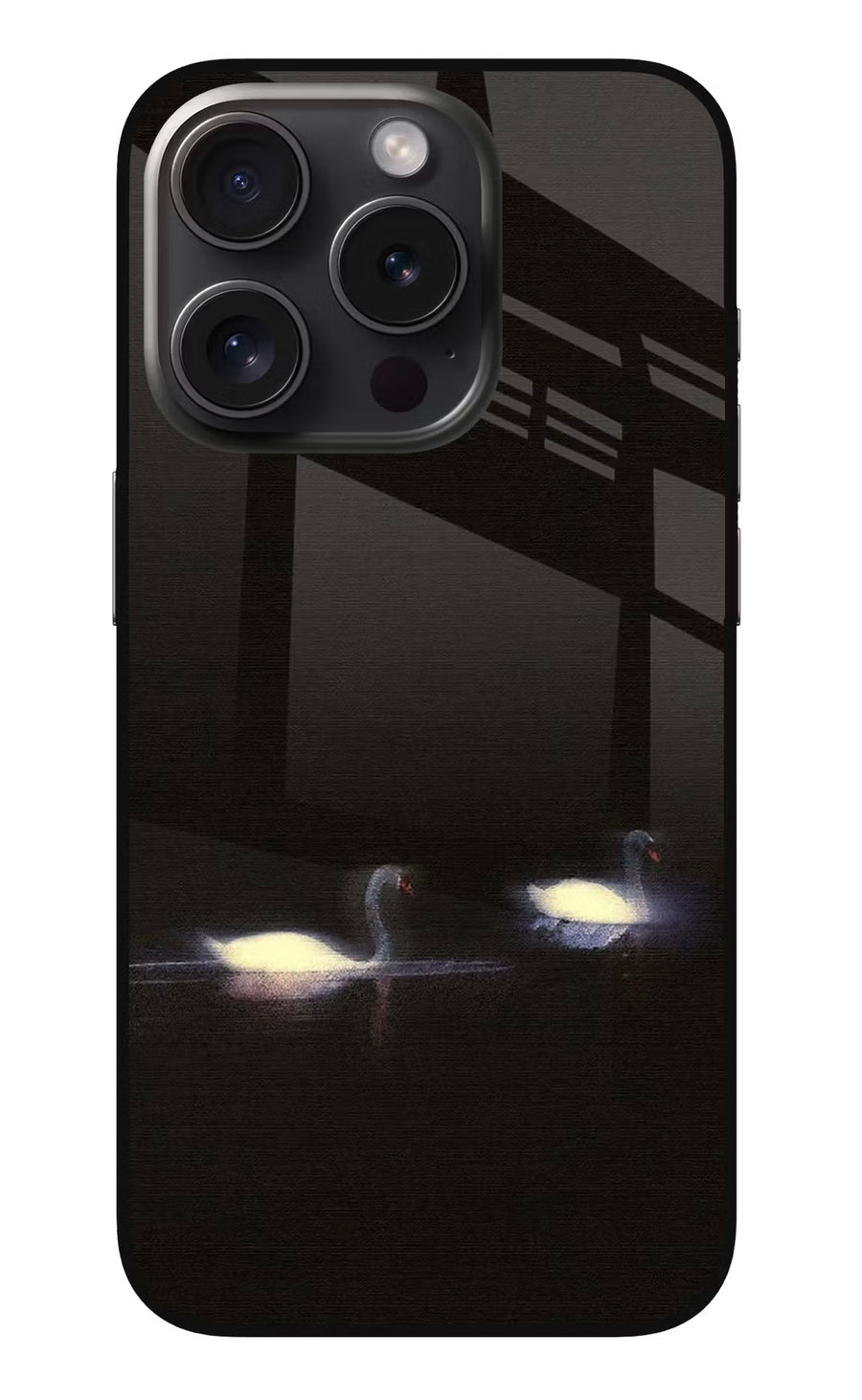 Silent Swans iPhone 15 Pro Max Back Cover, Metal case