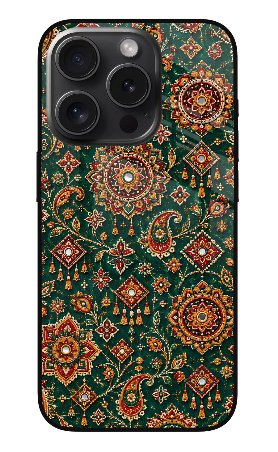 Green Pataka iPhone 15 Pro Max Back Cover, Metal case