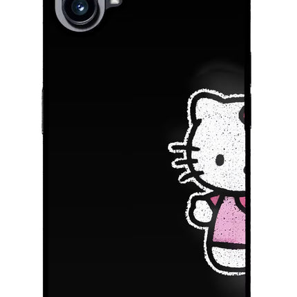Kitty Charm Nothing Phone 1 Metal Case Back Cover by Casekaro