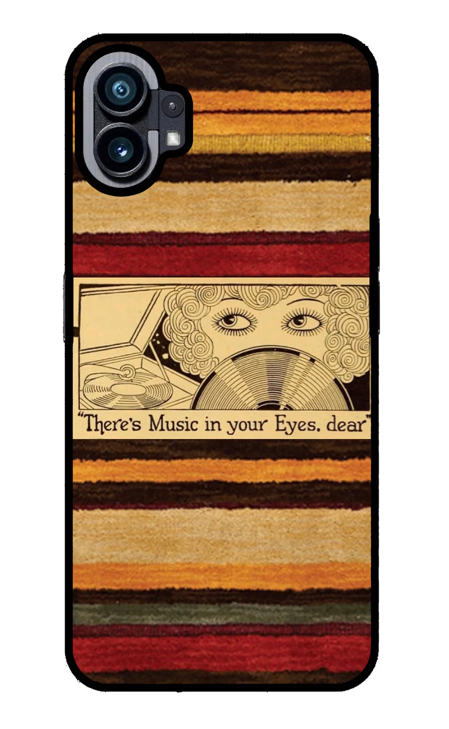 Vinyl Stripes Nothing Phone 1 Back Cover, Metal case