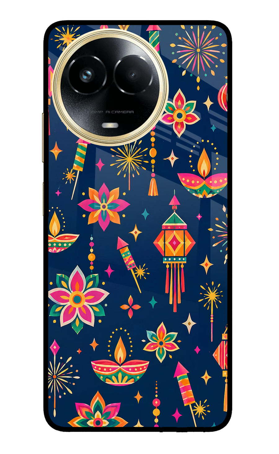 Festive Pop Realme 11 5G/11X 5G/C67 Back Cover, Metal case